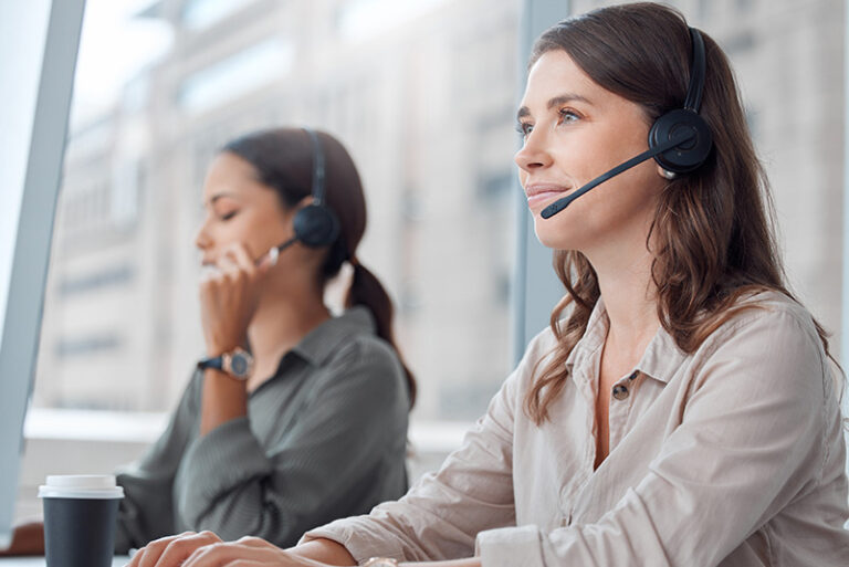 Westpark Communications Two Call Center Employees Taking Escalation Calls